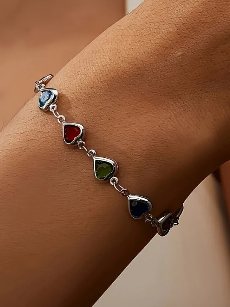 GWEN HEART LINK BRACELET