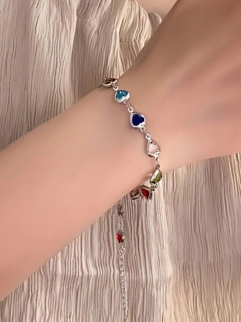 GWEN HEART LINK BRACELET