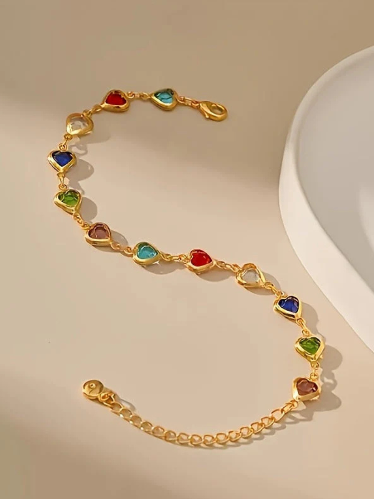 GWEN HEART LINK BRACELET
