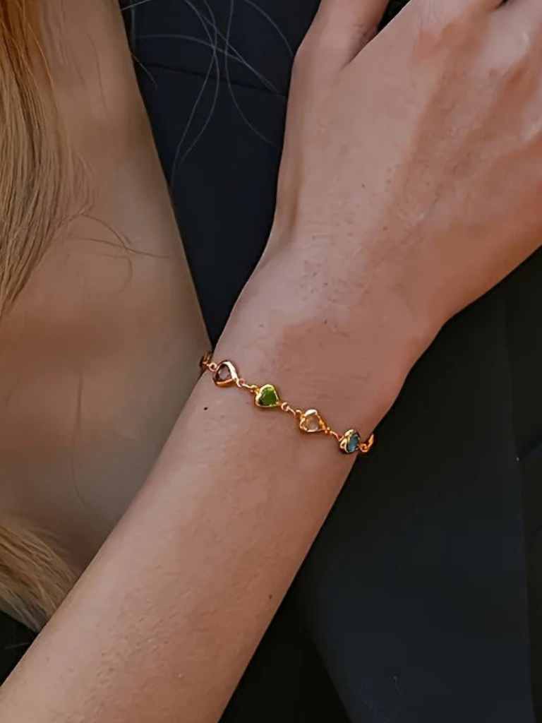 GWEN HEART LINK BRACELET