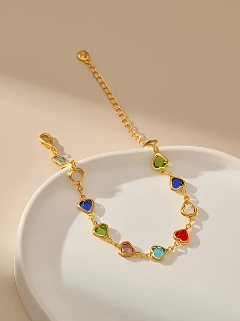 GWEN HEART LINK BRACELET