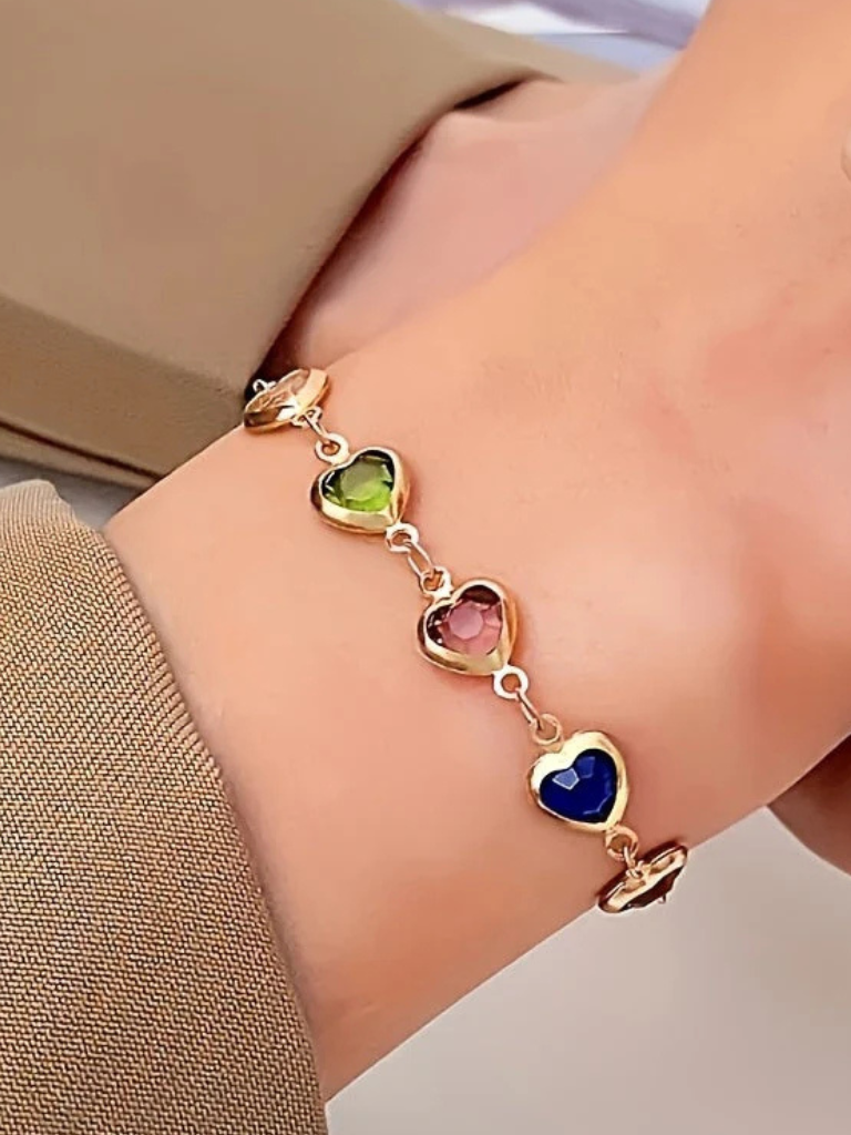GWEN HEART LINK BRACELET