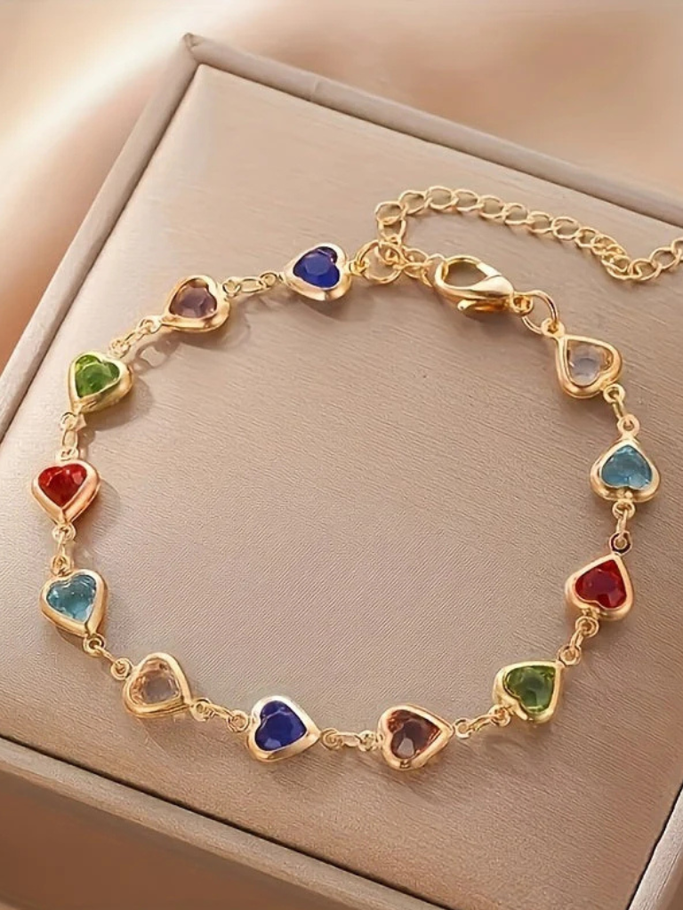 GWEN HEART LINK BRACELET