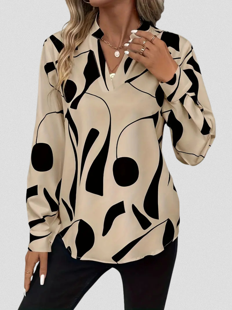 LYRA SATIN LOOK BLOUSE