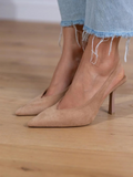 ISABELLE POINTED-TOE SLINGBACK HEELS