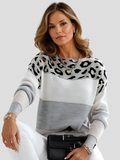 EMMA LEOPARD ACCENT SWEATER