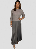ELEGANCE PLEATED HOLIDAY DRESS