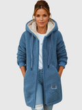 GAIA COZY HOODED FLEECE JACKET