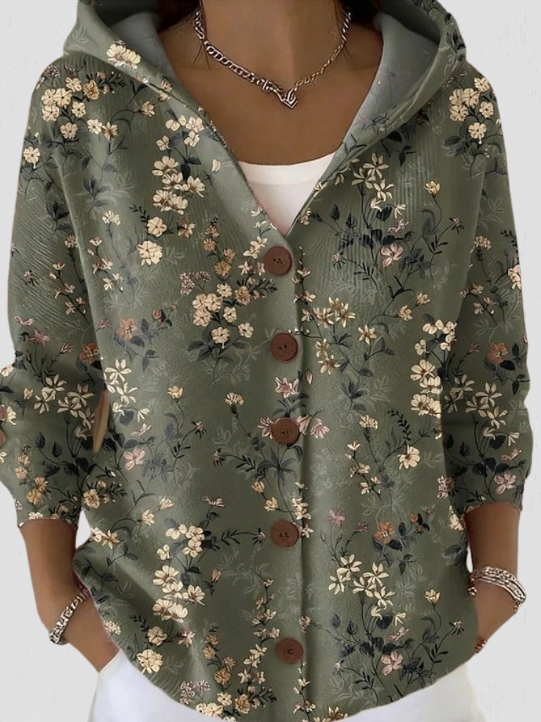 ELLYN HOODED KNIT CARDIGAN