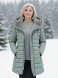 CLARA QUILTED HOODED WINTER COAT
