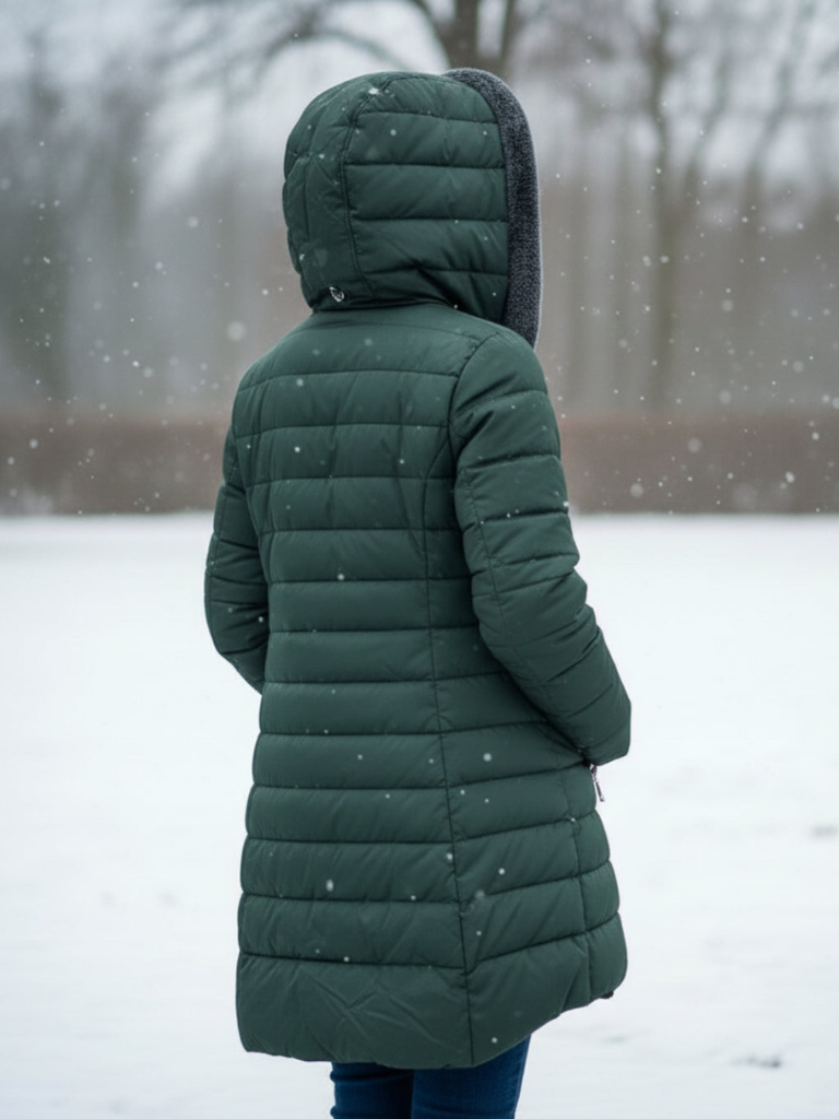 CLARA QUILTED HOODED WINTER COAT