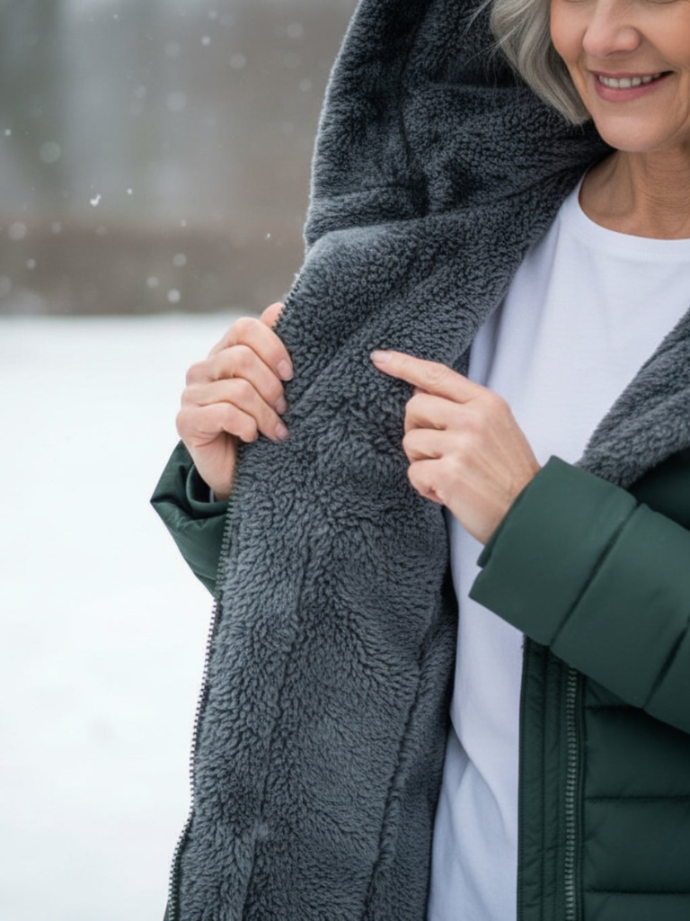 CLARA QUILTED HOODED WINTER COAT