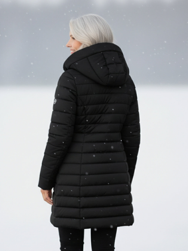 CLARA QUILTED HOODED WINTER COAT
