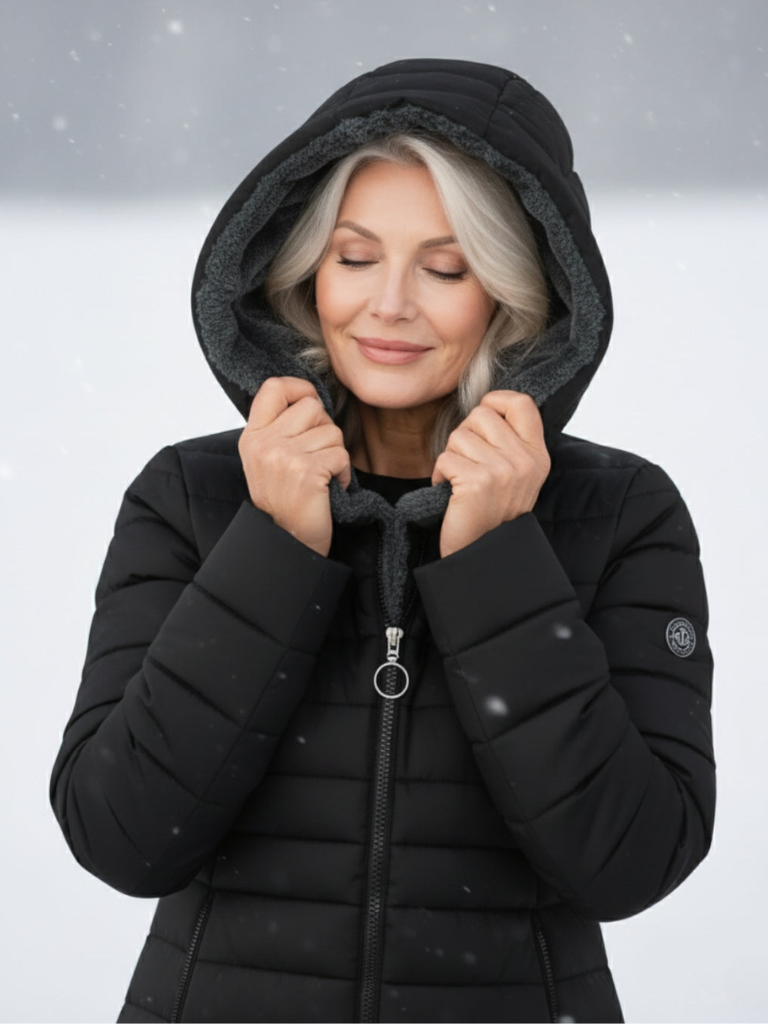 CLARA QUILTED HOODED WINTER COAT