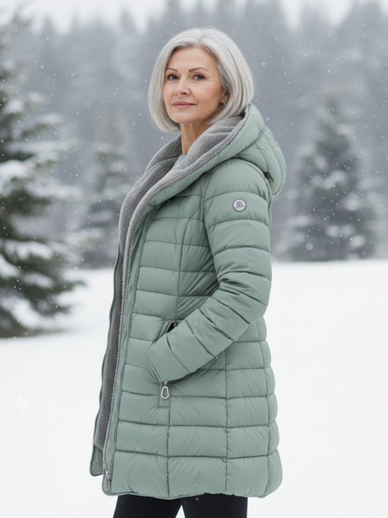 CLARA QUILTED HOODED WINTER COAT