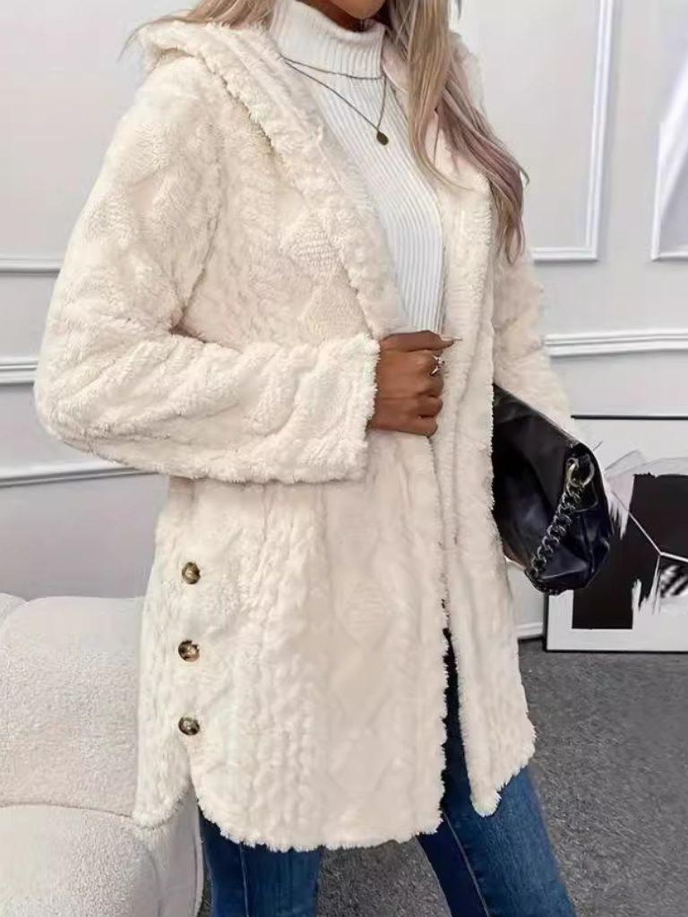 LAURA HOODED CARDIGAN JACKET